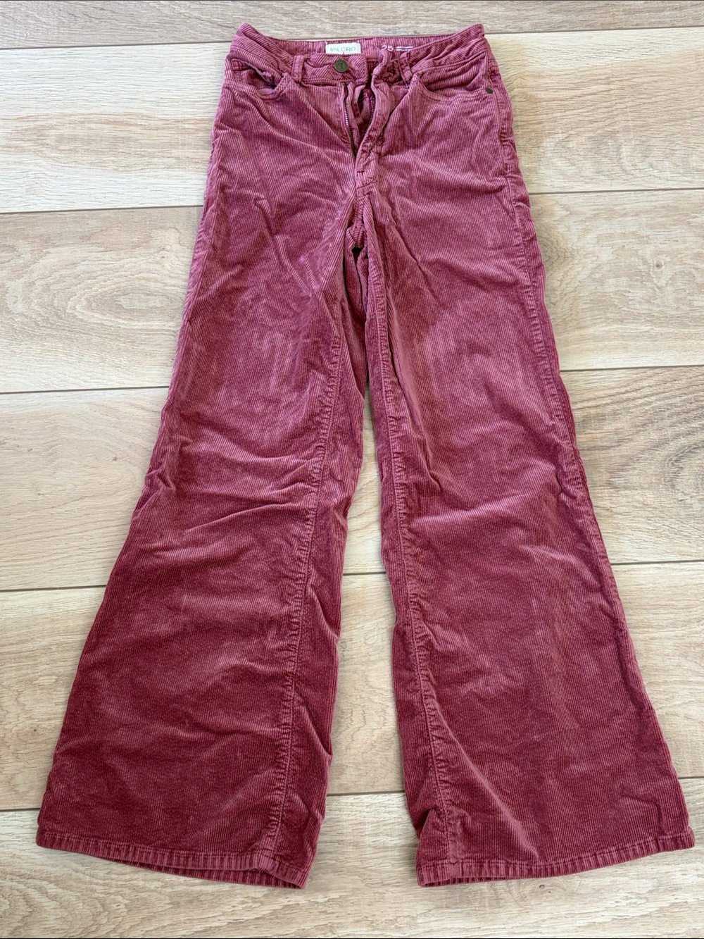 Pilcro High-Rise Flare Corduroy Pants - Women’s (Wine color)